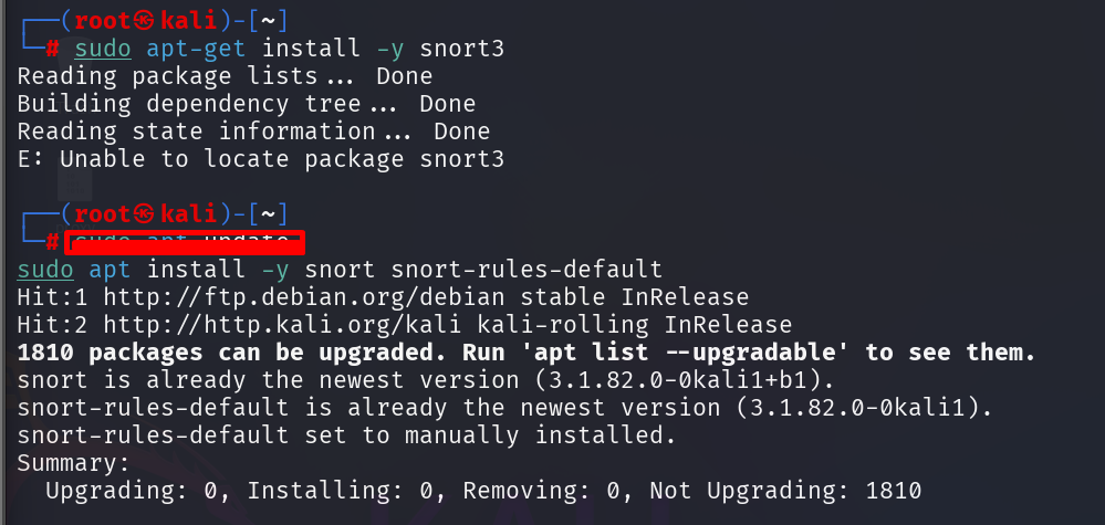 Installing Snort 3 from repository