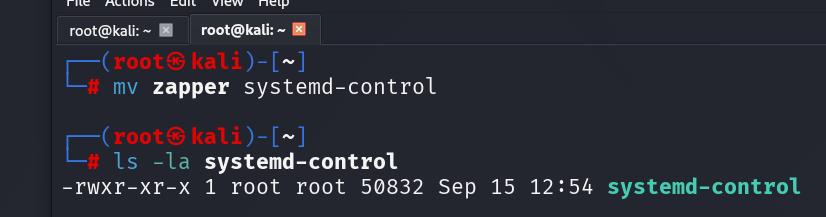 Renamed Zapper binary